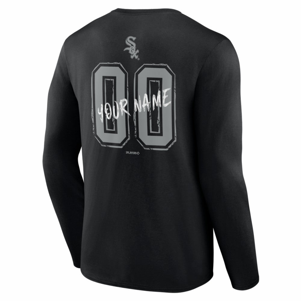 Chicago White Sox  Hustle Personalized Name & Number Long Sleeve T-Shirt - MLB T-shirts