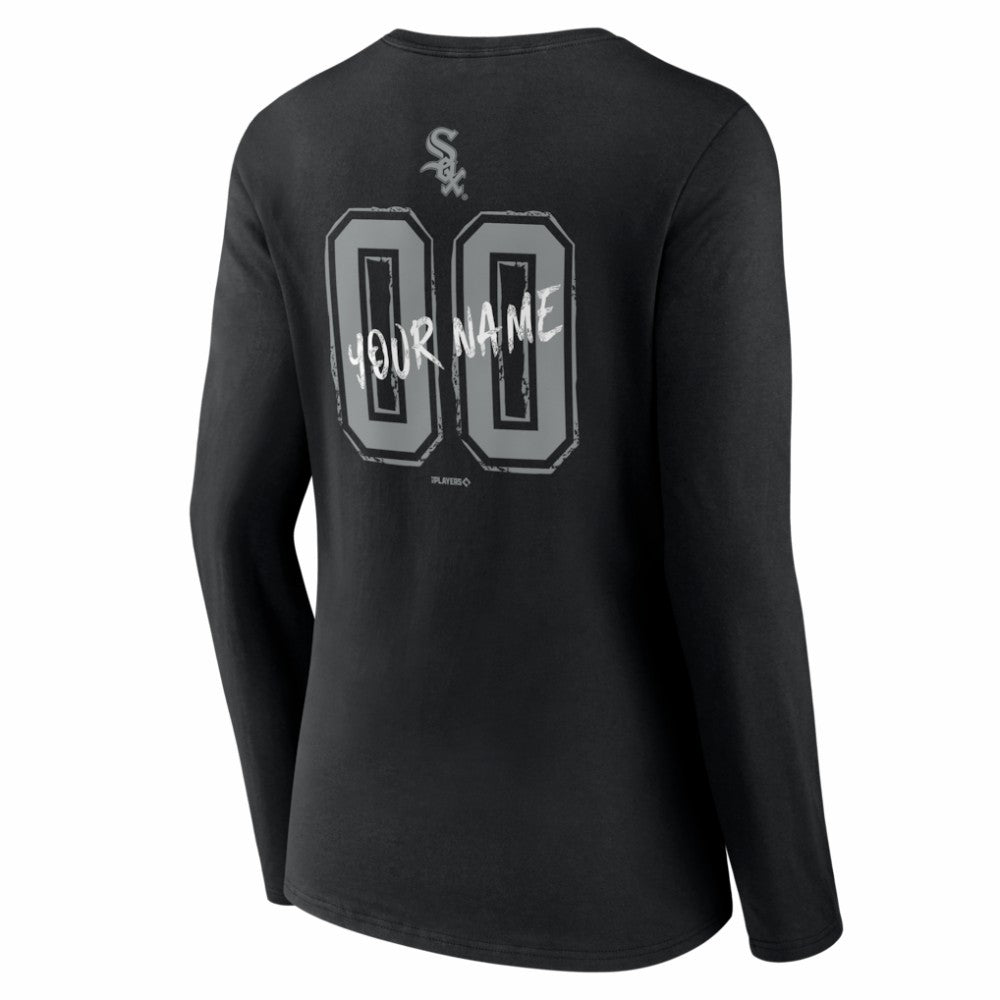 Chicago White Sox Women's Hustle Personalized Name & Number Long Sleeve V-Neck T-Shirt - MLB T-shirts