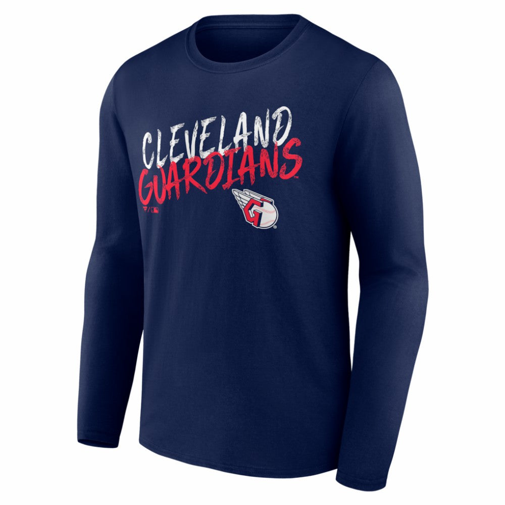 Cleveland Guardians  Hustle Personalized Name & Number Long Sleeve T-Shirt - MLB T-shirts