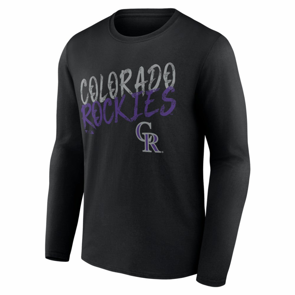 Colorado Rockies  Hustle Personalized Name & Number Long Sleeve T-Shirt - MLB T-shirts
