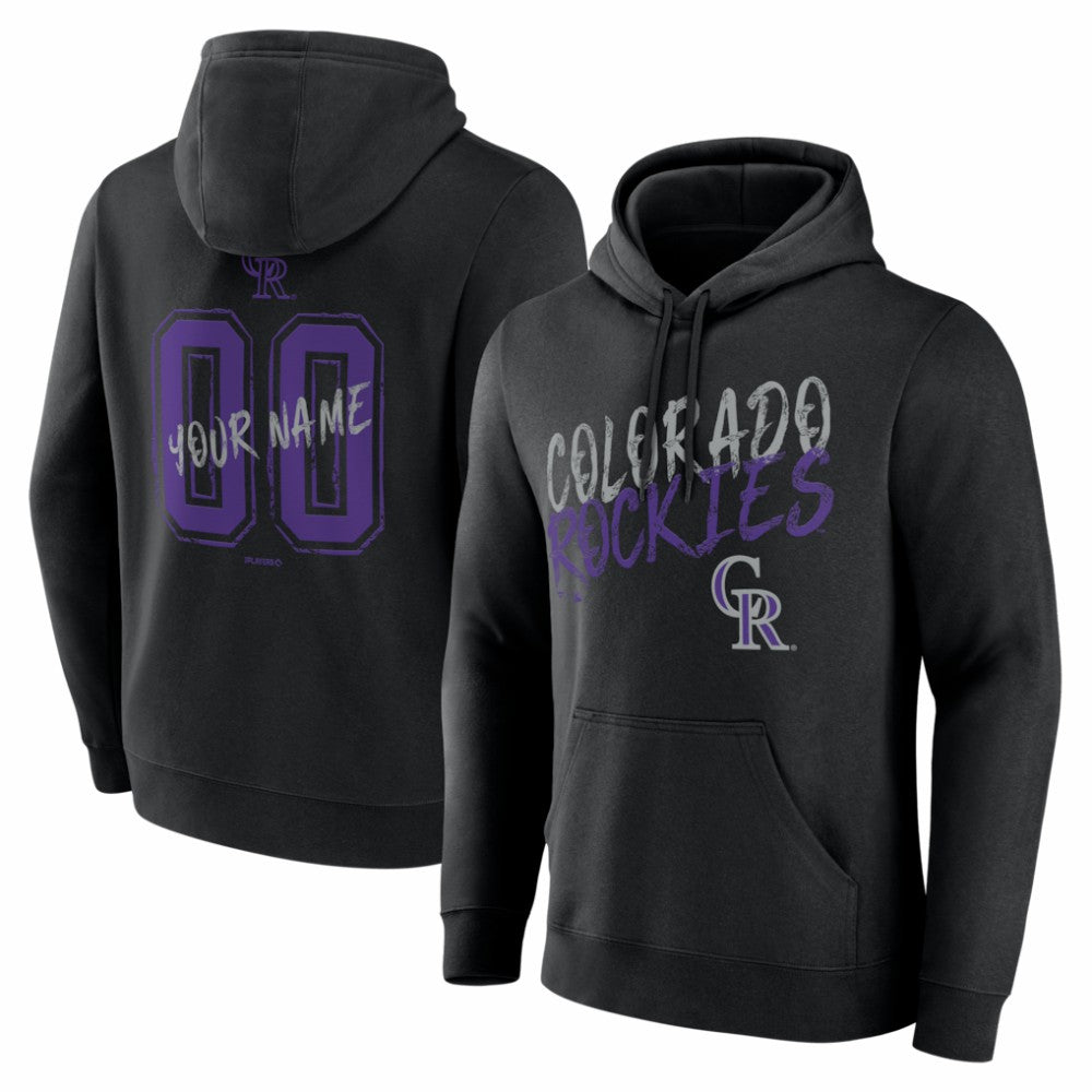 Colorado Rockies  Hustle Personalized Name & Number Hoodie - MLB Hoodies
