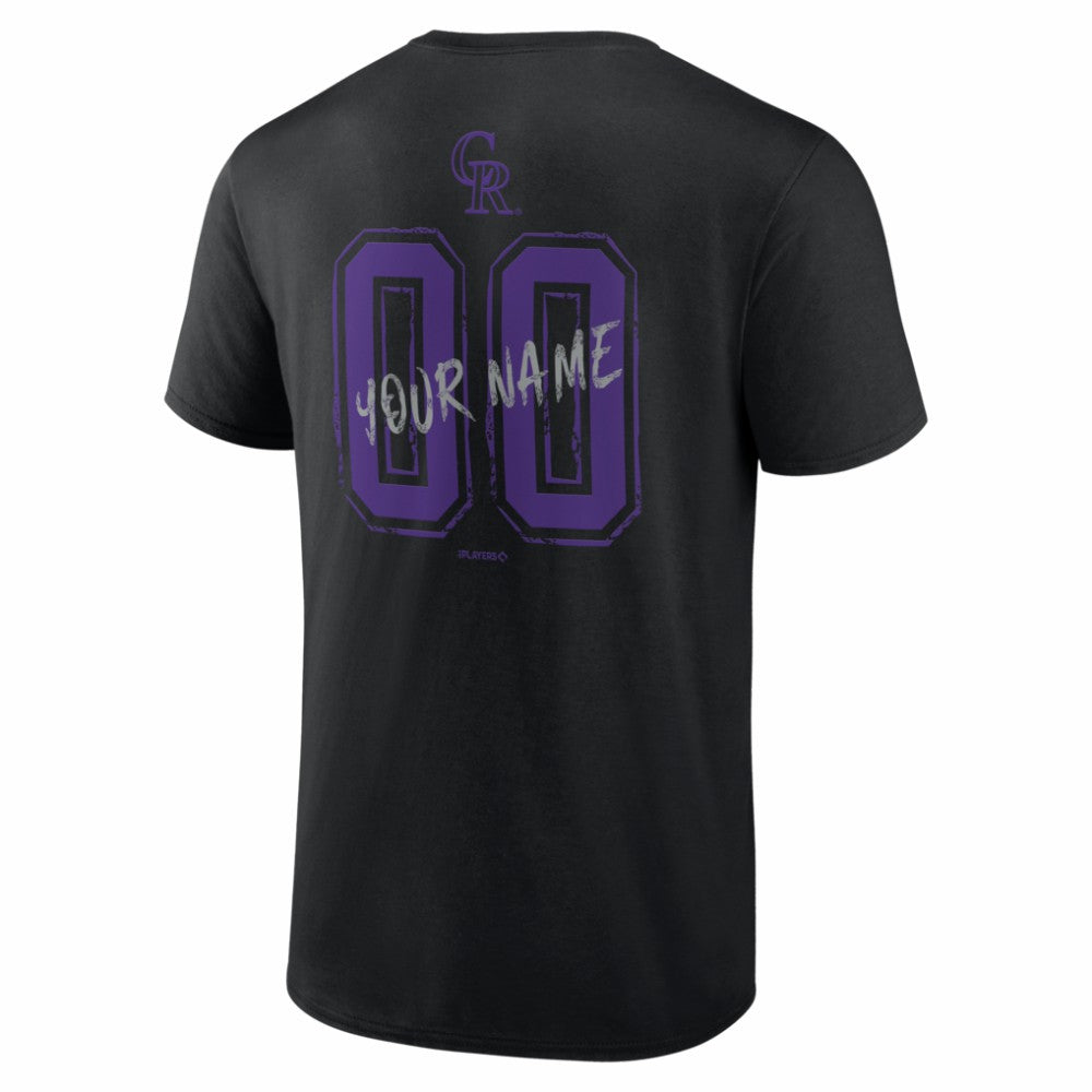 Colorado Rockies  Hustle Personalized Name & Number T-Shirt - MLB T-shirts