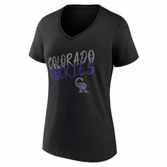 Colorado Rockies Women's Hustle Personalized Name & Number V-Neck T-Shirt - MLB T-shirts