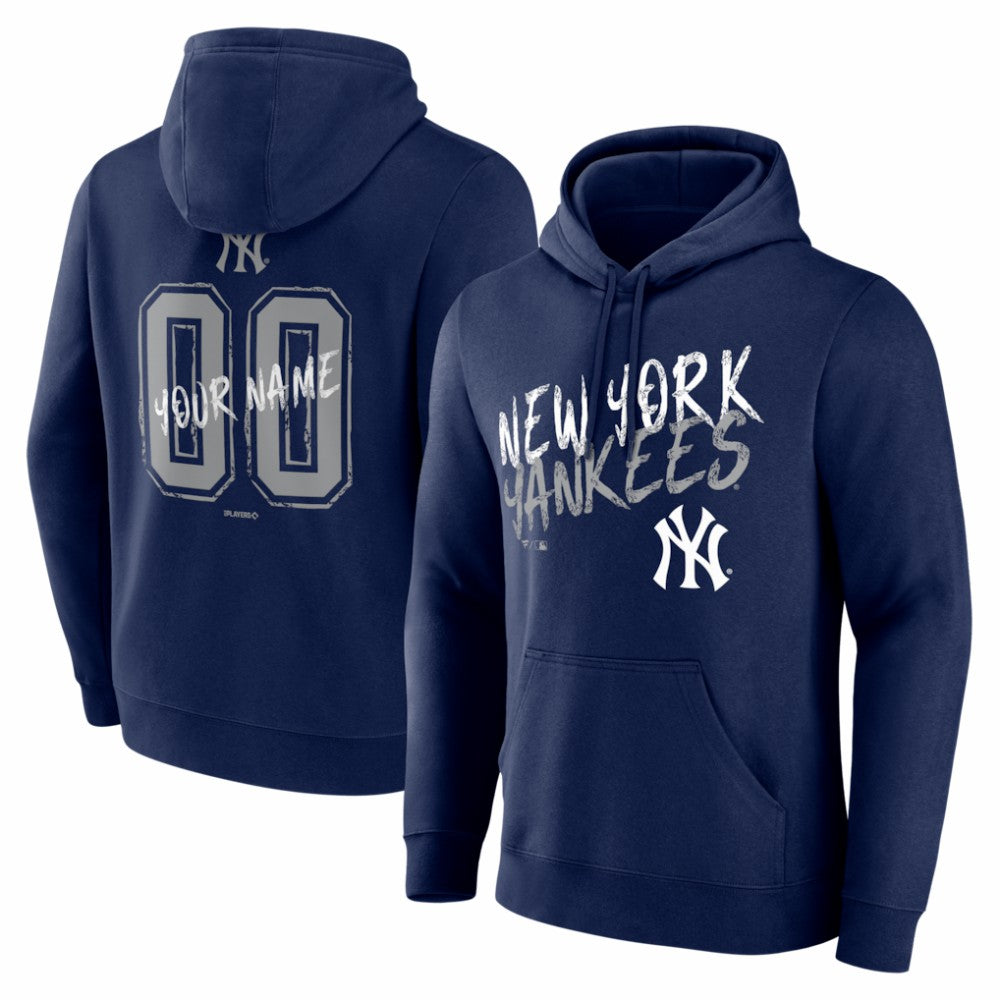New York Yankees  Hustle Personalized Name & Number Hoodie - MLB Hoodies