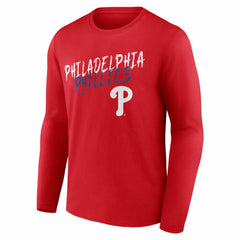 Philadelphia Phillies  Hustle Personalized Name & Number Long Sleeve T-Shirt - MLB T-shirts