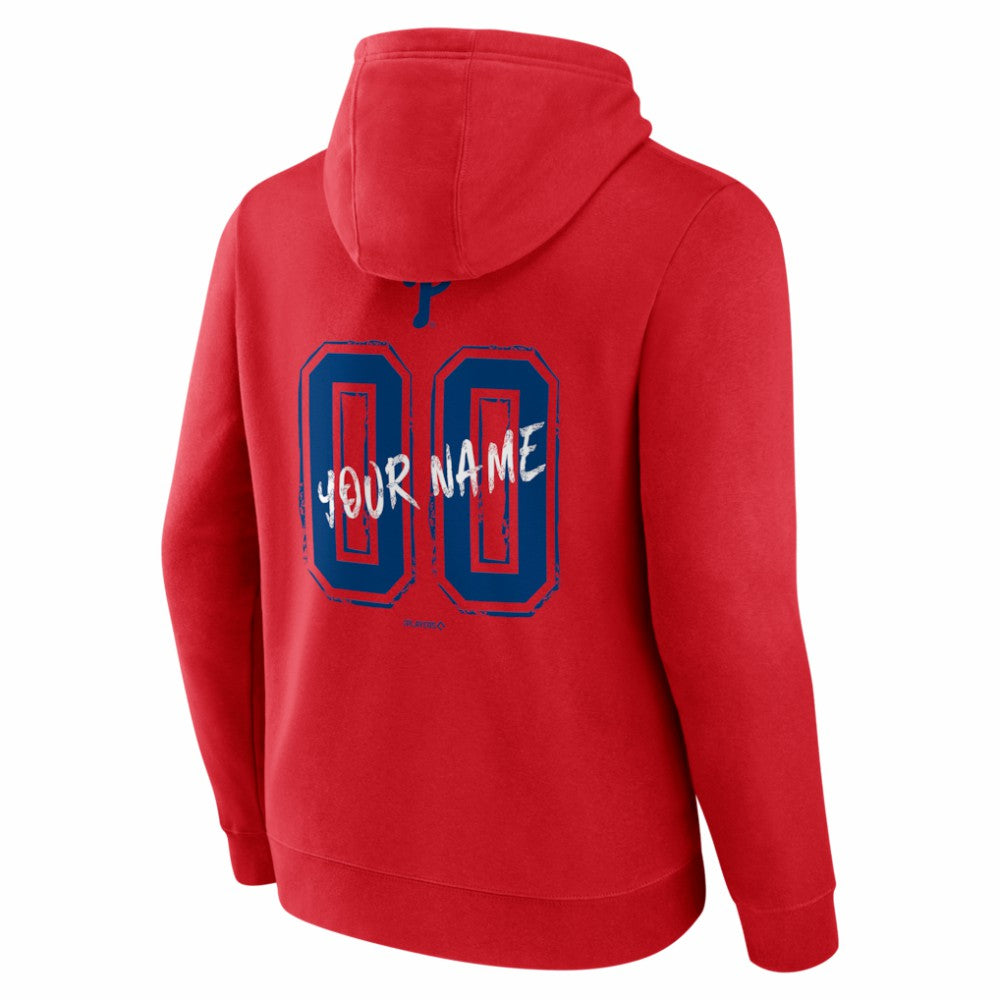 Philadelphia Phillies  Hustle Personalized Name & Number Hoodie - MLB Hoodies