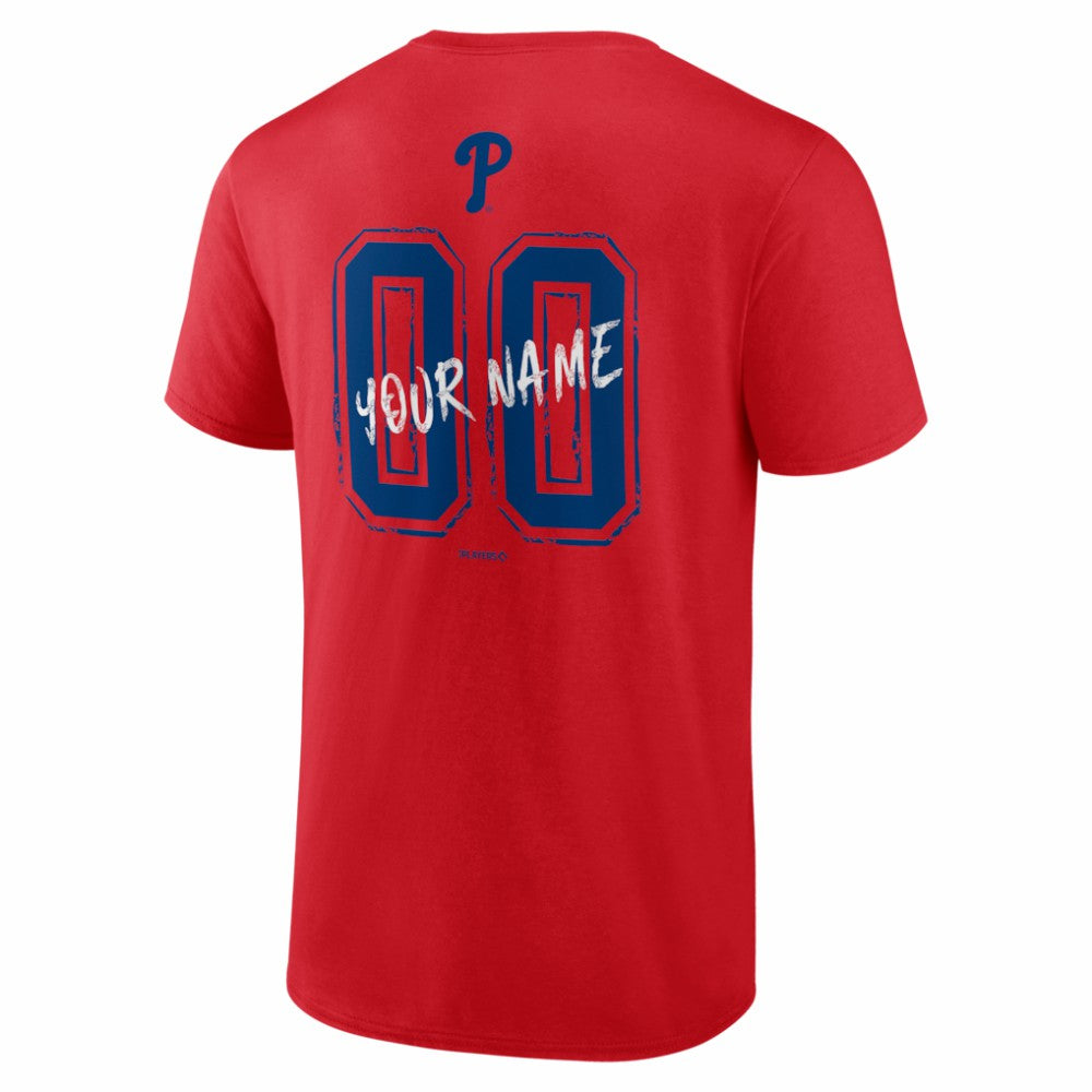 Philadelphia Phillies  Hustle Personalized Name & Number T-Shirt - MLB T-shirts