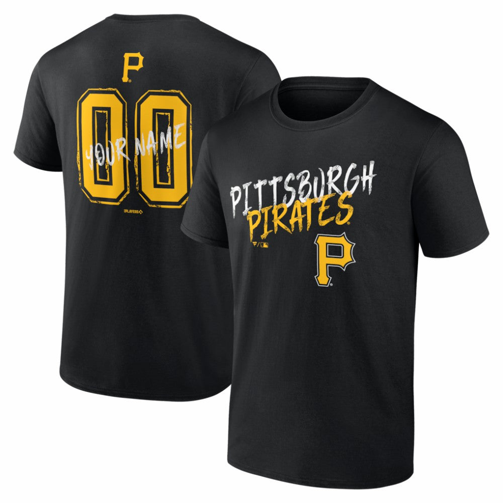 Pittsburgh Pirates  Hustle Personalized Name & Number T-Shirt - MLB T-shirts