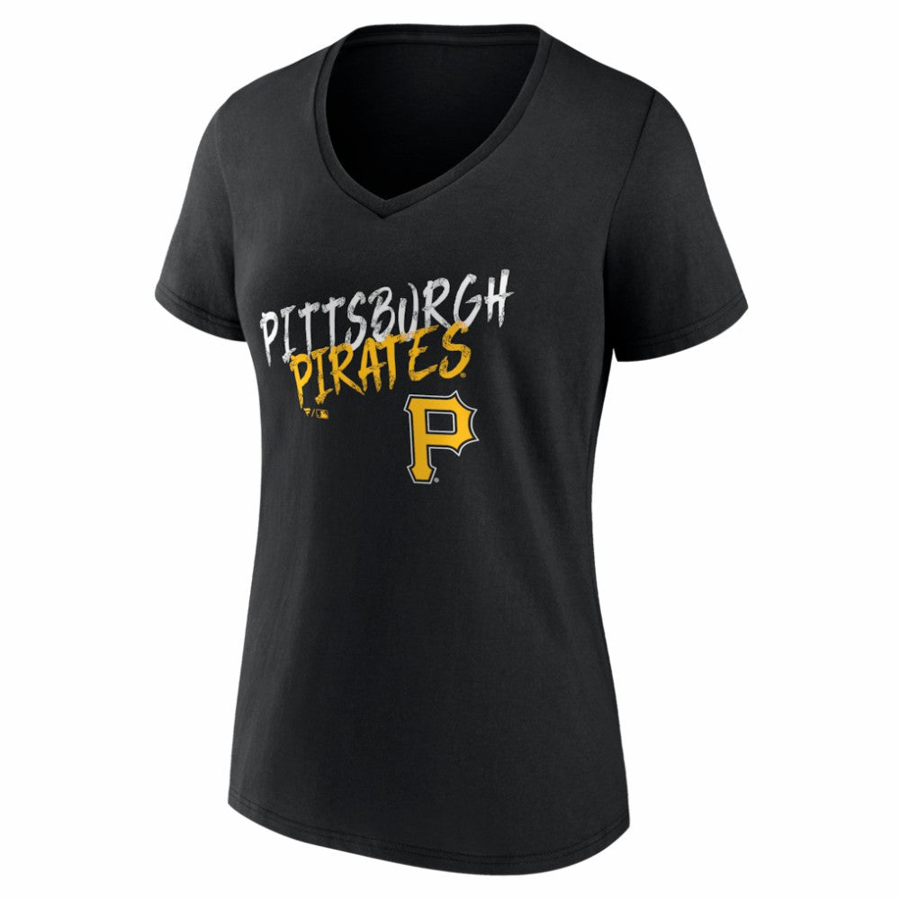 Pittsburgh Pirates Women's Hustle Personalized Name & Number V-Neck T-Shirt - MLB T-shirts