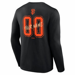 San Francisco Giants  Hustle Personalized Name & Number Long Sleeve T-Shirt - MLB T-shirts