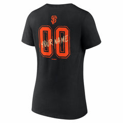 San Francisco Giants Women's Hustle Personalized Name & Number V-Neck T-Shirt - MLB T-shirts