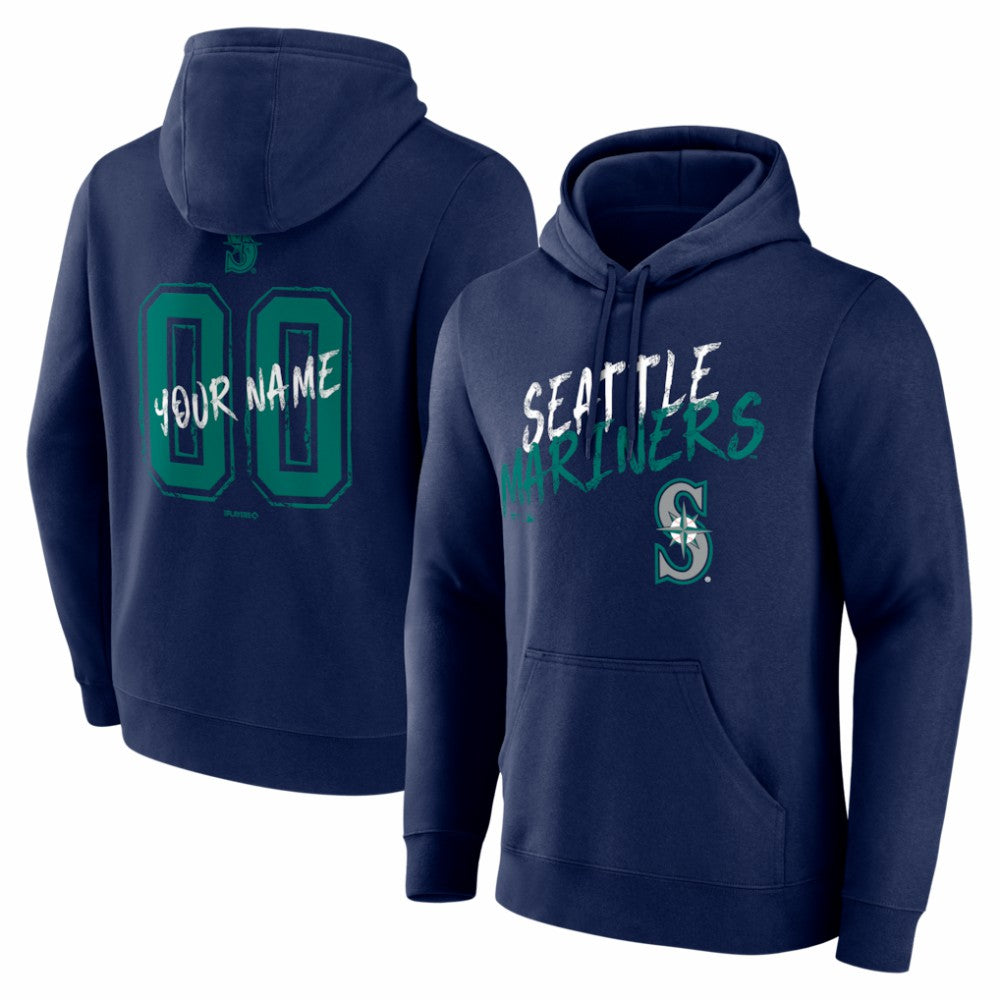 Seattle Mariners  Hustle Personalized Name & Number Hoodie - MLB Hoodies