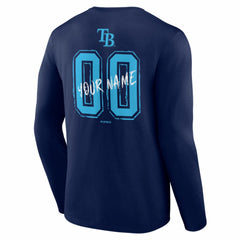Tampa Bay Rays  Hustle Personalized Name & Number Long Sleeve T-Shirt - MLB T-shirts