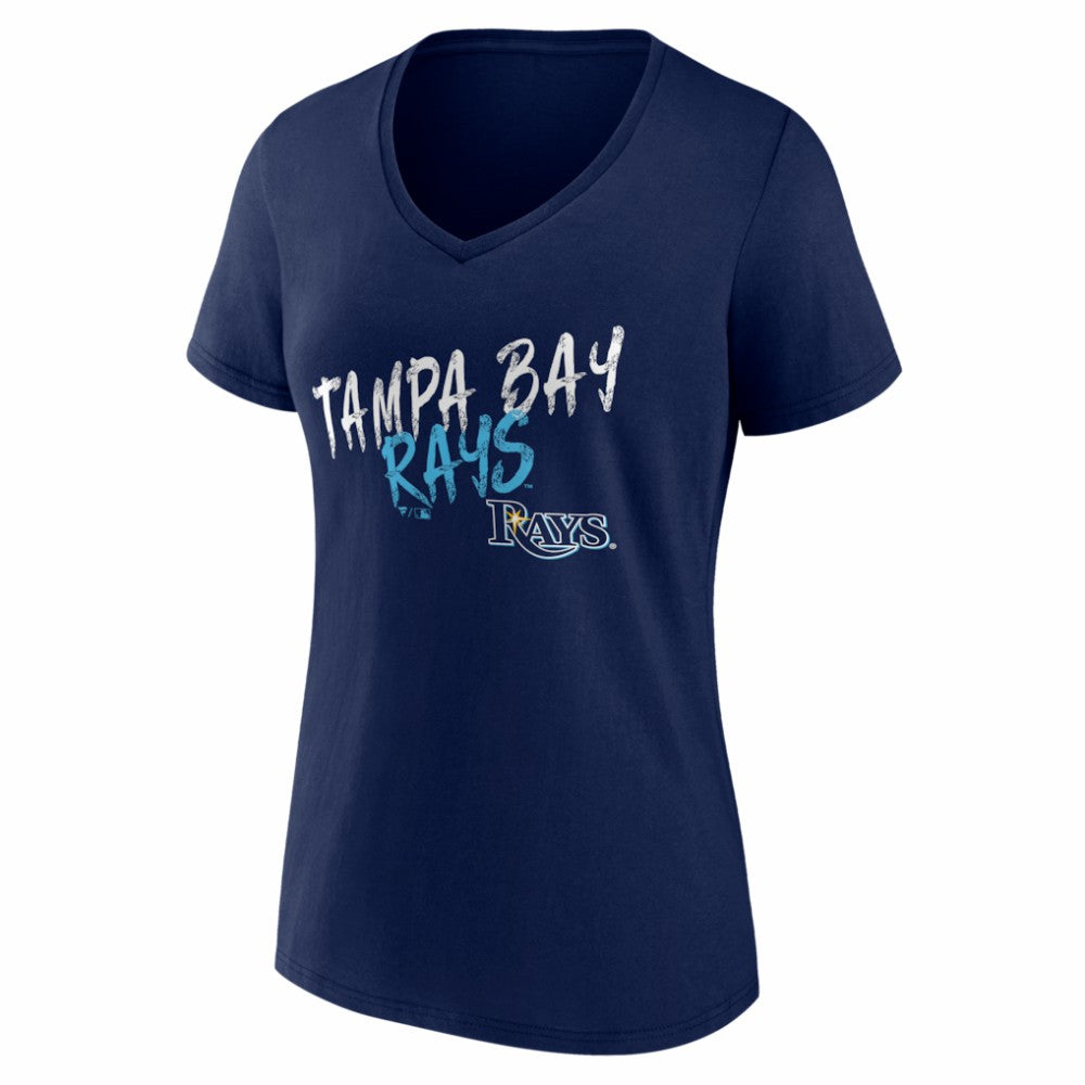 Tampa Bay Rays Women's Hustle Personalized Name & Number V-Neck T-Shirt - MLB T-shirts