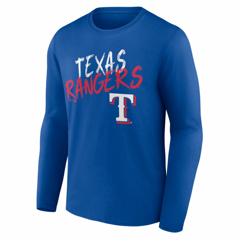 Texas Rangers  Hustle Personalized Name & Number Long Sleeve T-Shirt - MLB T-shirts