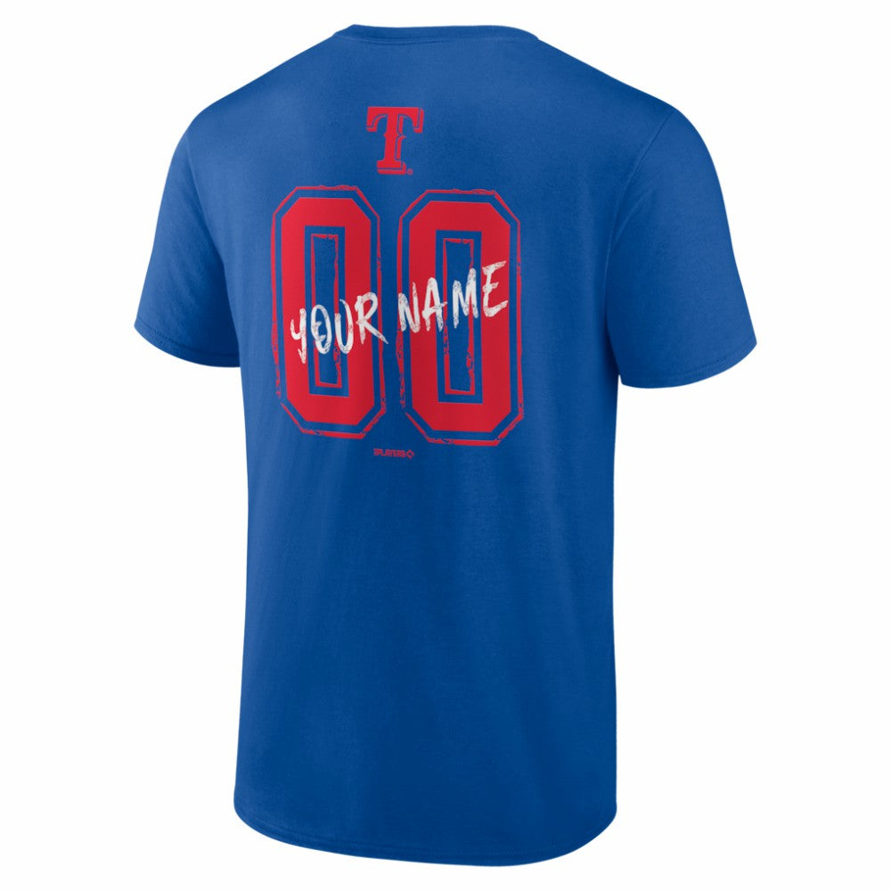 Texas Rangers  Hustle Personalized Name & Number T-Shirt - MLB T-shirts