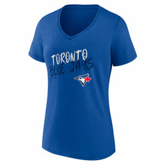 Toronto Blue Jays Women's Hustle Personalized Name & Number V-Neck T-Shirt - MLB T-shirts
