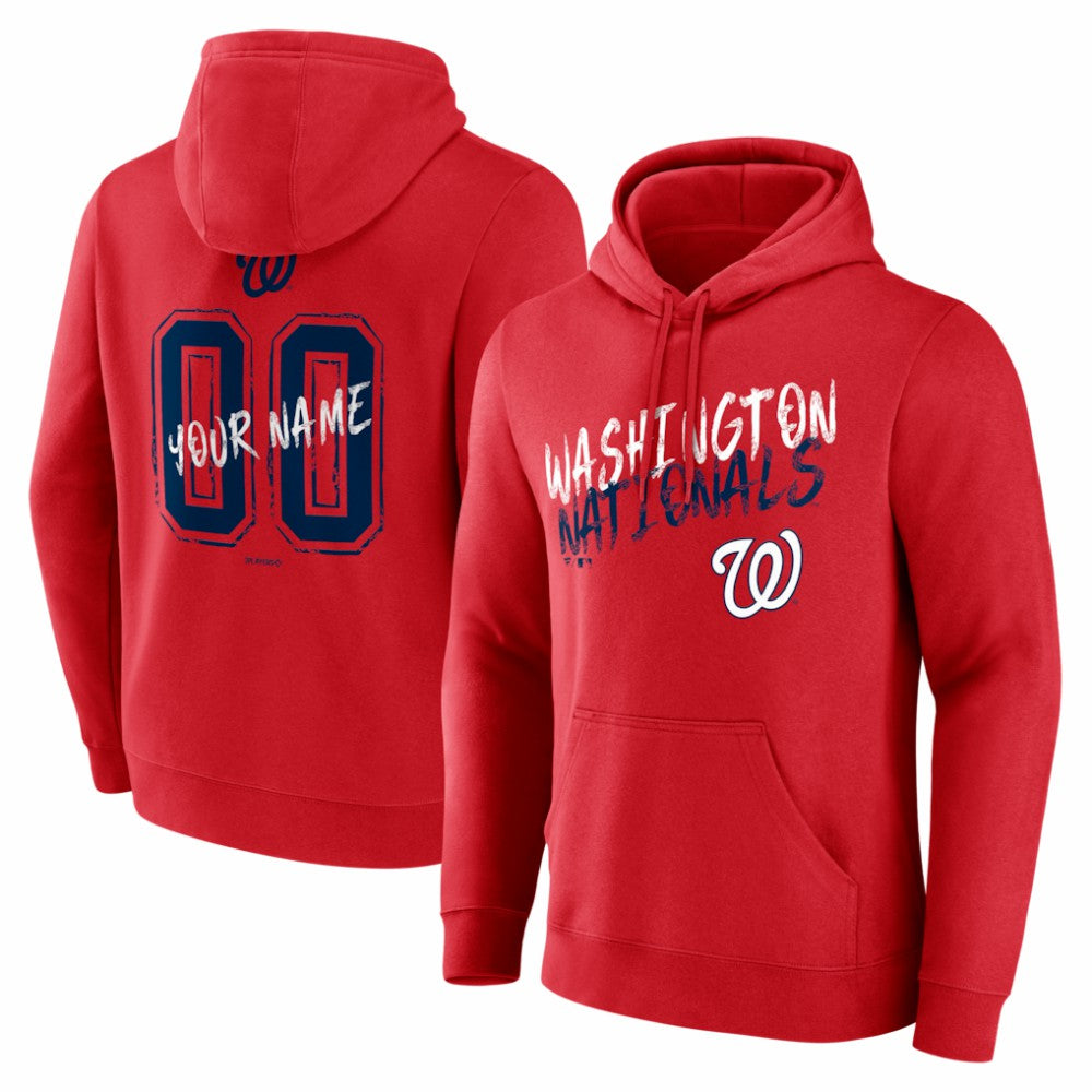 Washington Nationals  Hustle Personalized Name & Number Hoodie - MLB Hoodies