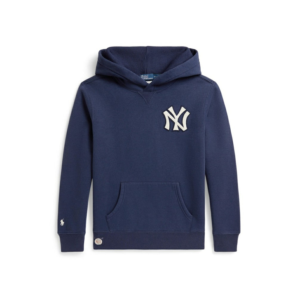 Yankees Polo Ralph Lauren Youth Fleece Hoodie - MLB Hoodies