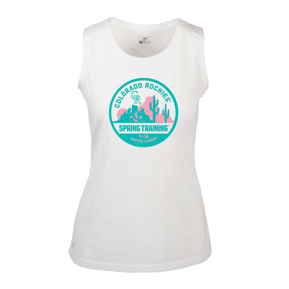 Colorado Rockies Levelwear Women's Macy Spring Training Badge Bold Tank Top - MLB Tanks