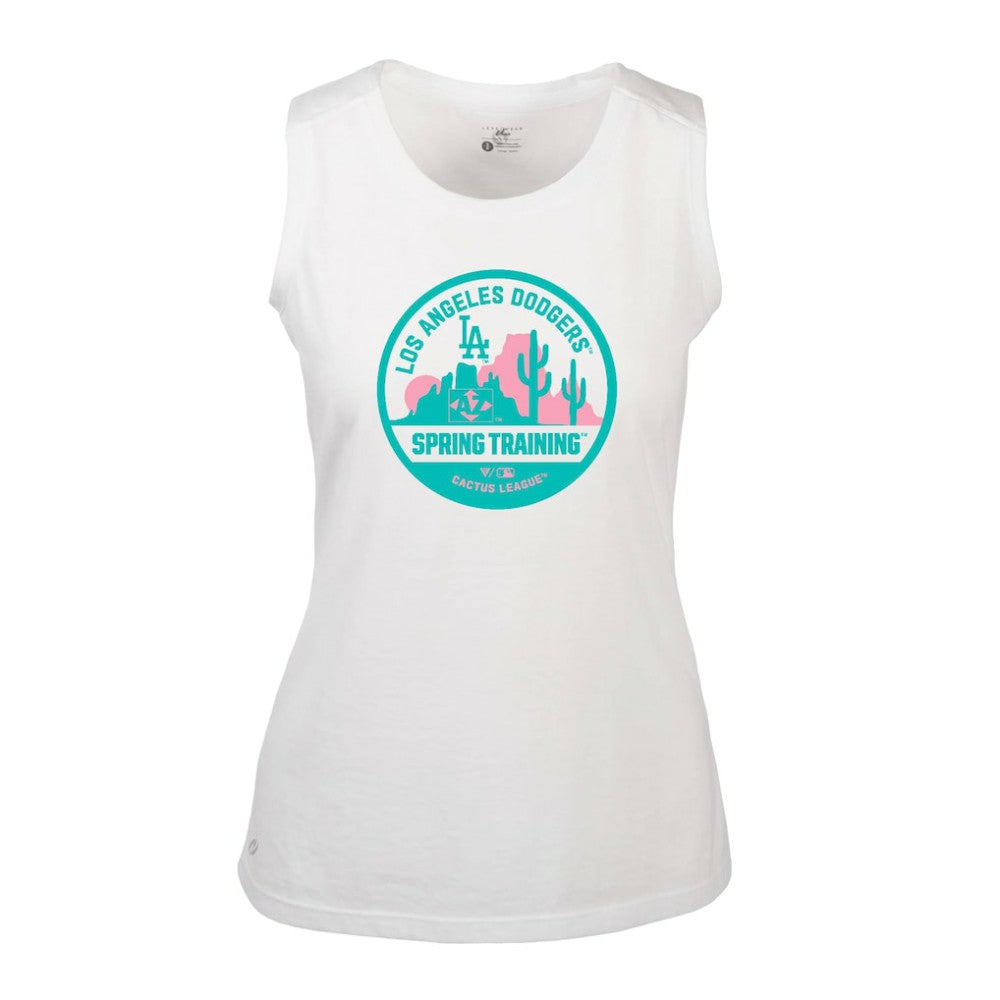 Los Angeles Dodgers Levelwear Women's Macy Spring Training Badge Bold Tank Top - MLB Tanks