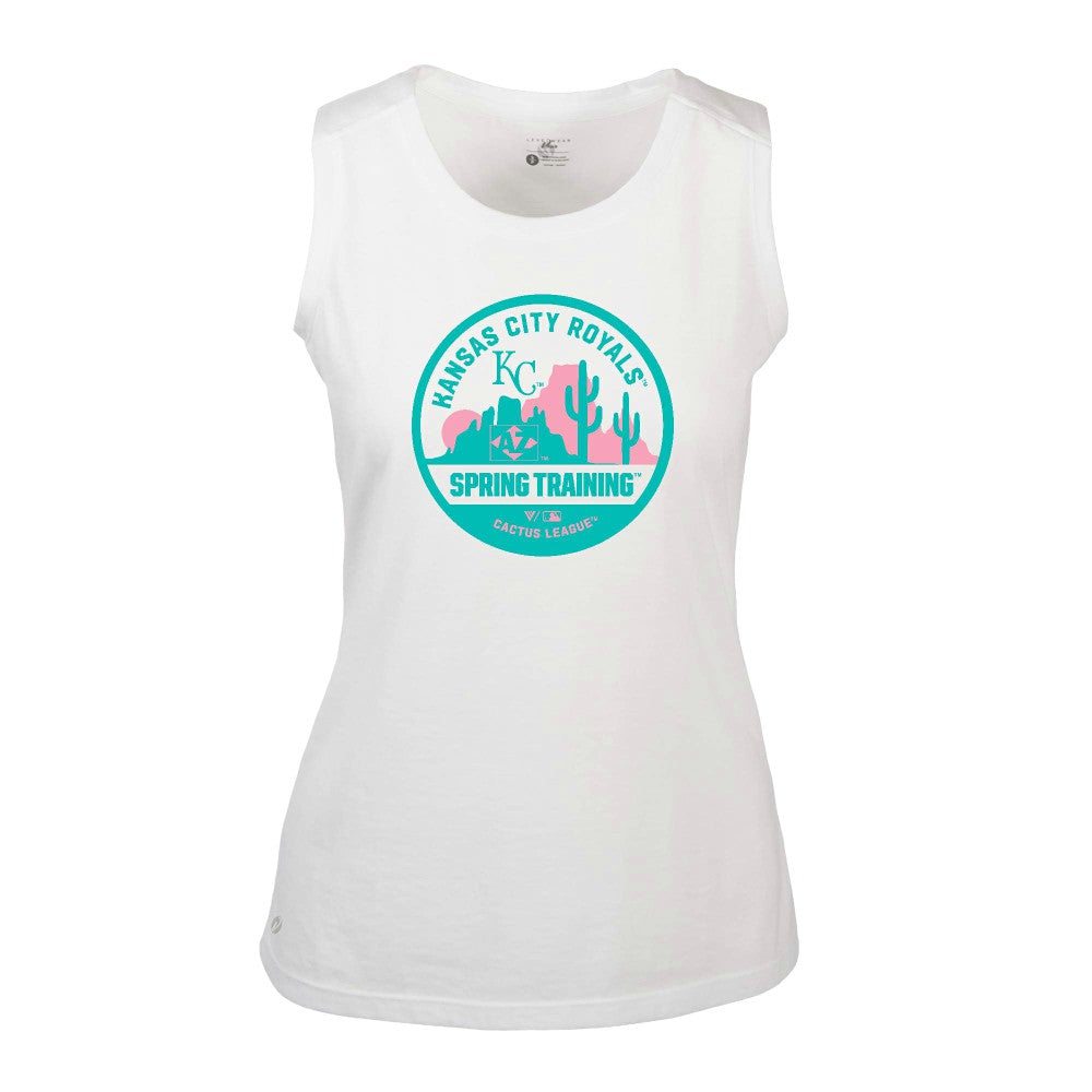 Kansas City Royals Levelwear Women's Macy Spring Training Badge Bold Tank Top - MLB Tanks