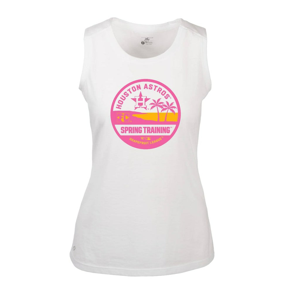 Houston Astros Levelwear Women's Macy Spring Training Badge Bold Tank Top - MLB Tanks