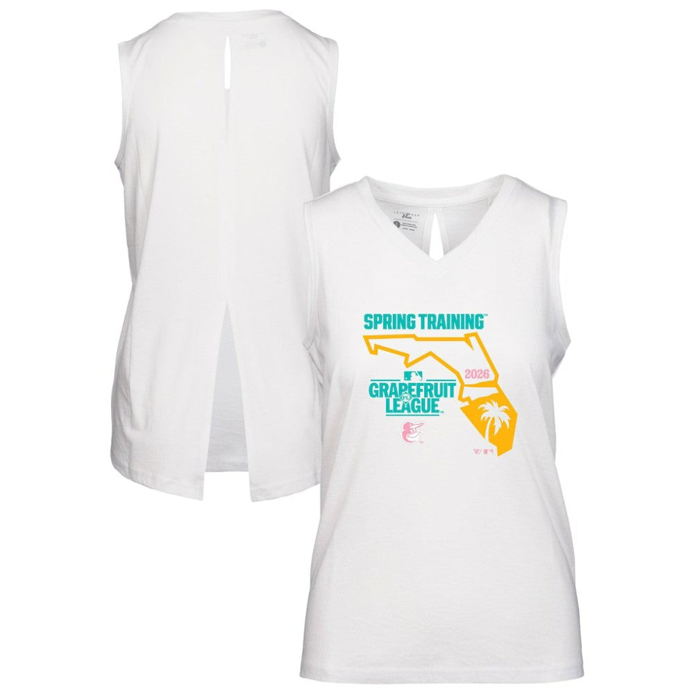 Baltimore Orioles Levelwear Women's 2026 Spring Training Paisley Ball Bold Tank - MLB Tanks