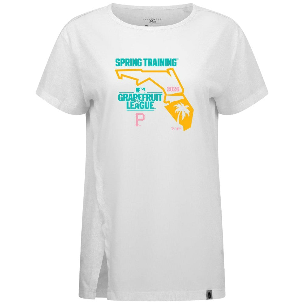 Pittsburgh Pirates Levelwear Women's 2026 Spring Training Influx Ball Bold T-Shirt - MLB T-shirts