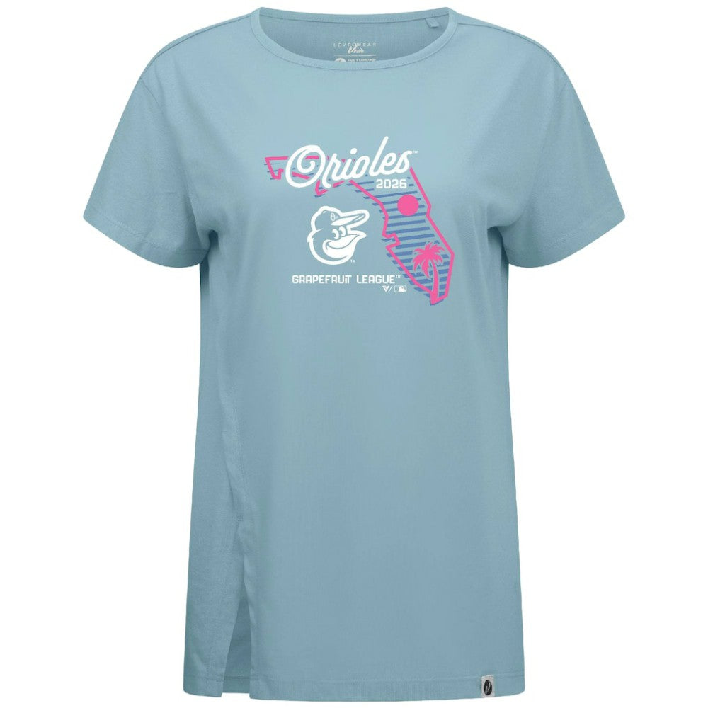 Baltimore Orioles Levelwear Women's Influx Spring Training Sunrise Bold T-Shirt - MLB T-shirts