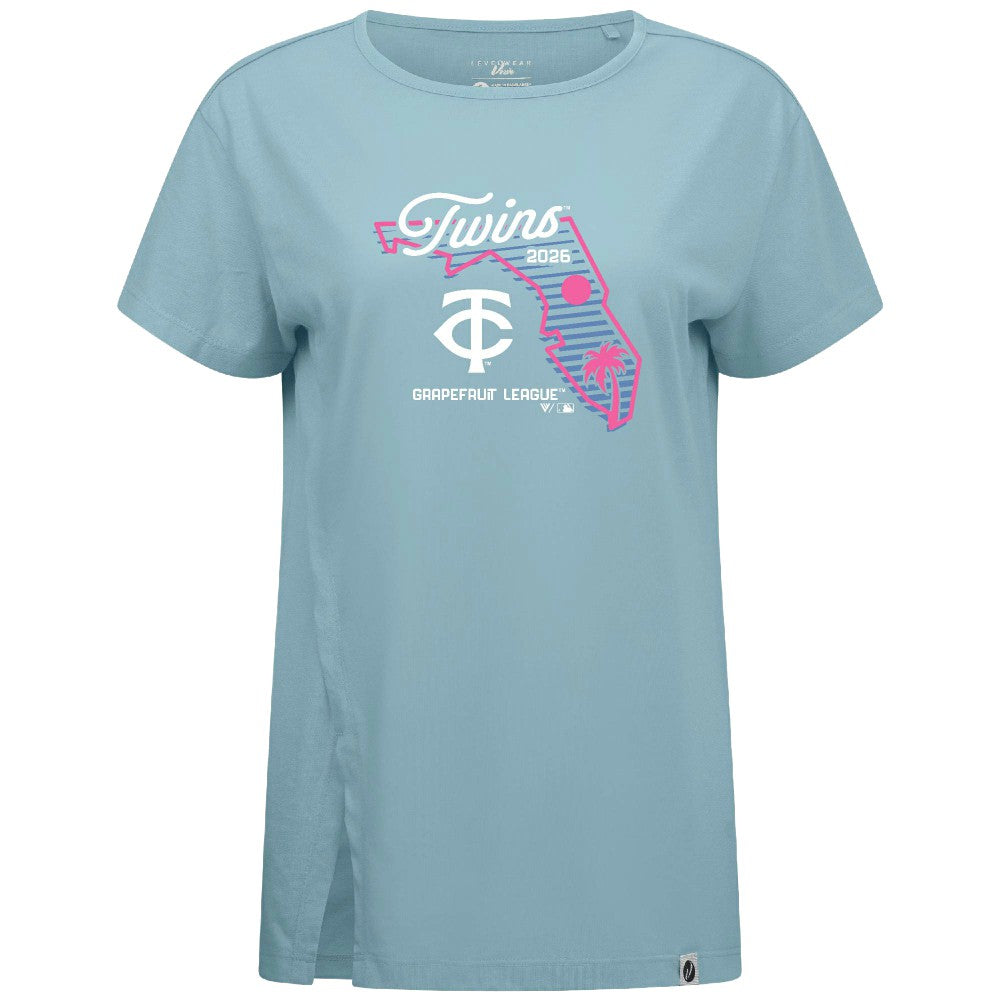 Minnesota Twins Levelwear Women's Influx Spring Training Sunrise Bold T-Shirt - MLB T-shirts