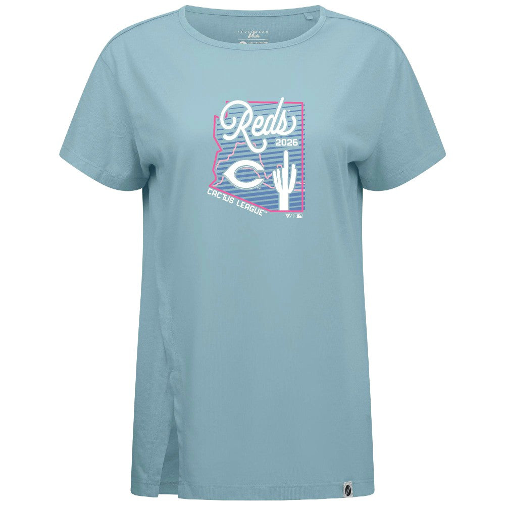Cincinnati Reds Levelwear Women's Influx Spring Training Sunrise Bold T-Shirt - MLB T-shirts