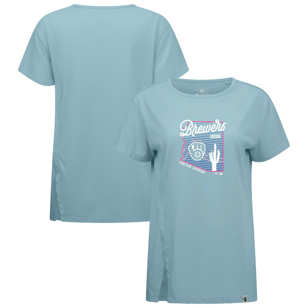 Milwaukee Brewers Levelwear Women's Influx Spring Training Sunrise Bold T-Shirt - MLB T-shirts
