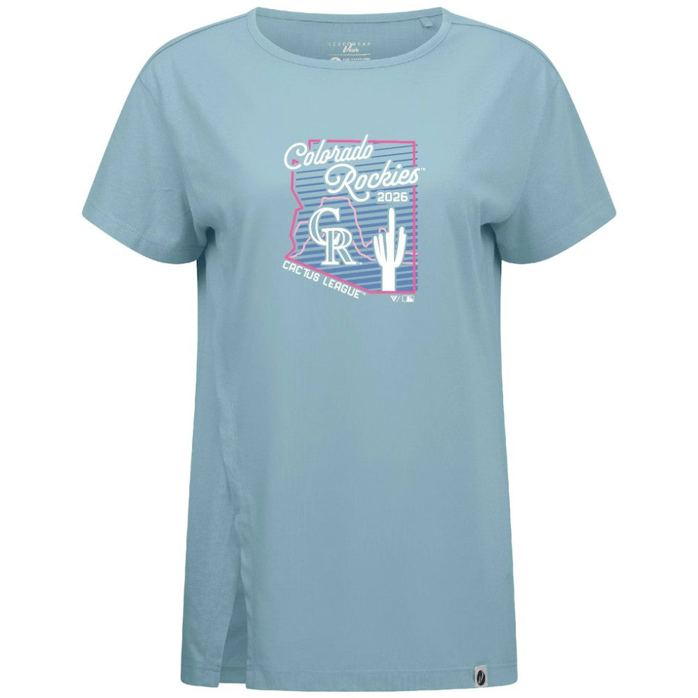 Colorado Rockies Levelwear Women's Influx Spring Training Sunrise Bold T-Shirt - MLB T-shirts