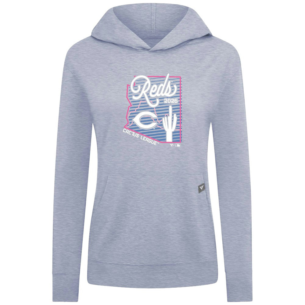 Cincinnati Reds Levelwear Women's Relay Spring Training Sunrise Bold Hoodie - MLB Hoodies