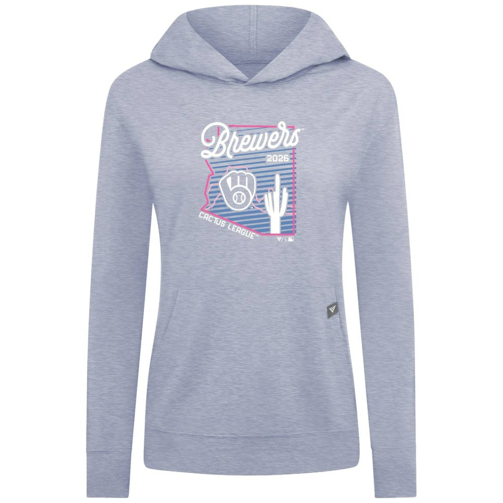 Milwaukee Brewers Levelwear Women's Relay Spring Training Sunrise Bold Hoodie - MLB Hoodies