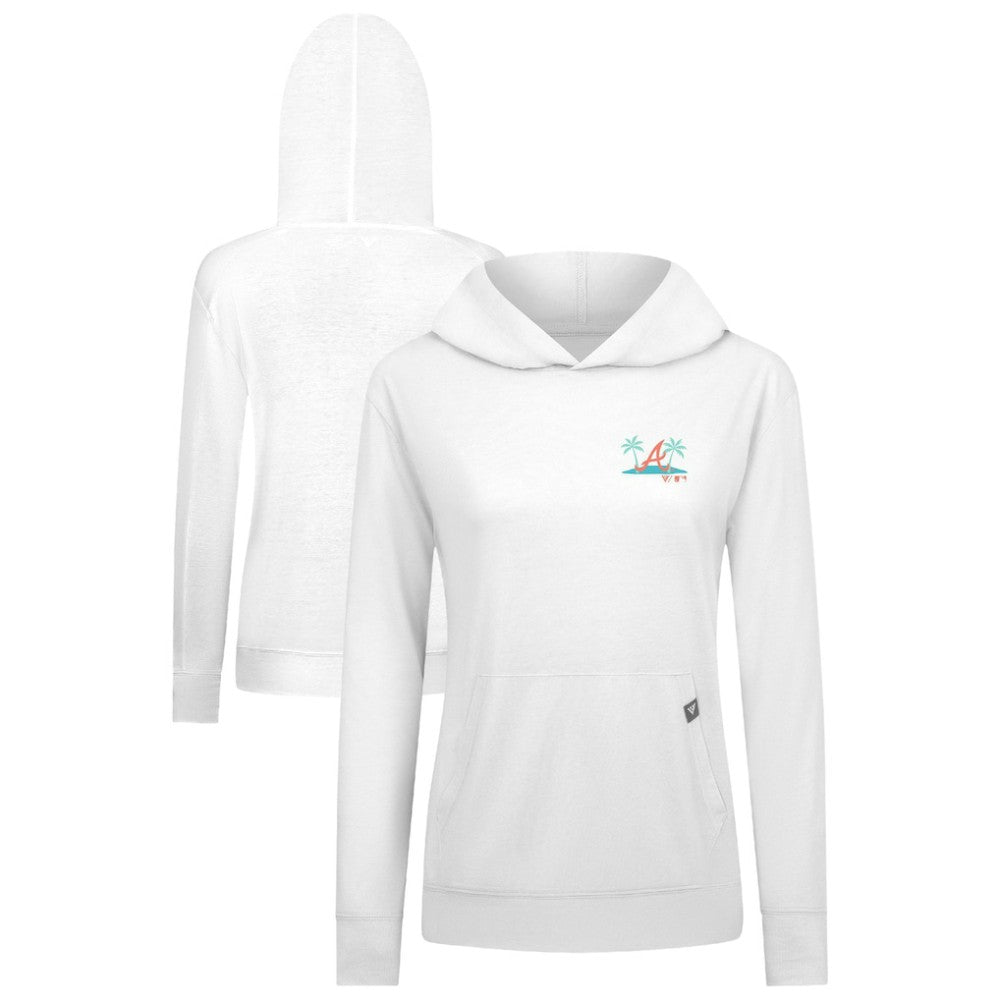 Atlanta Braves Levelwear Women's Relay Spring Break Panoramic Bold Hoodie - MLB Hoodies