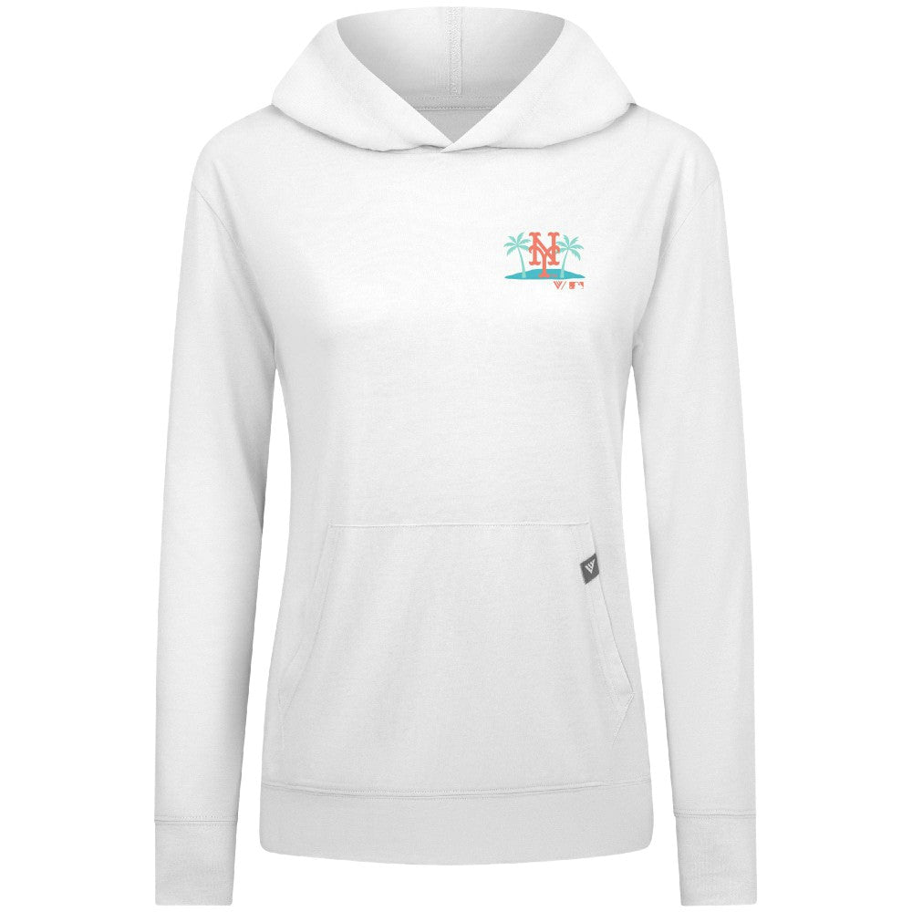 New York Mets Levelwear Women's Relay Spring Break Panoramic Bold Hoodie - MLB Hoodies