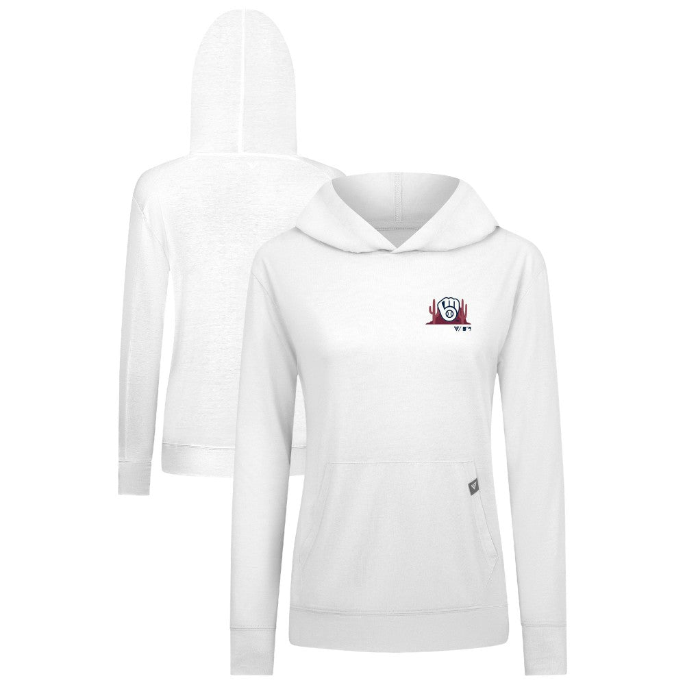 Milwaukee Brewers Levelwear Women's Relay Spring Break Panoramic Bold Hoodie - MLB Hoodies