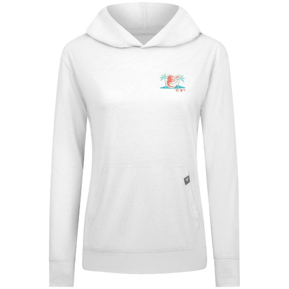 Baltimore Orioles Levelwear Women's Relay Spring Break Panoramic Bold Hoodie - MLB Hoodies
