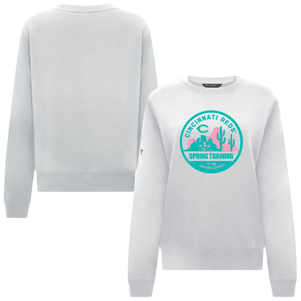 Cincinnati Reds Levelwear Women's Yvette Spring Training Badge Bold Sweatshirt - MLB Sweatshirts