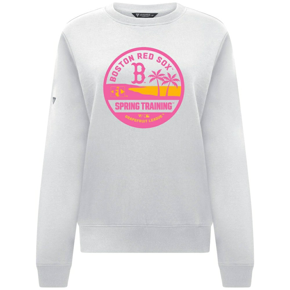 Boston Red Sox Levelwear Women's Yvette Spring Training Badge Bold Sweatshirt - MLB Sweatshirts