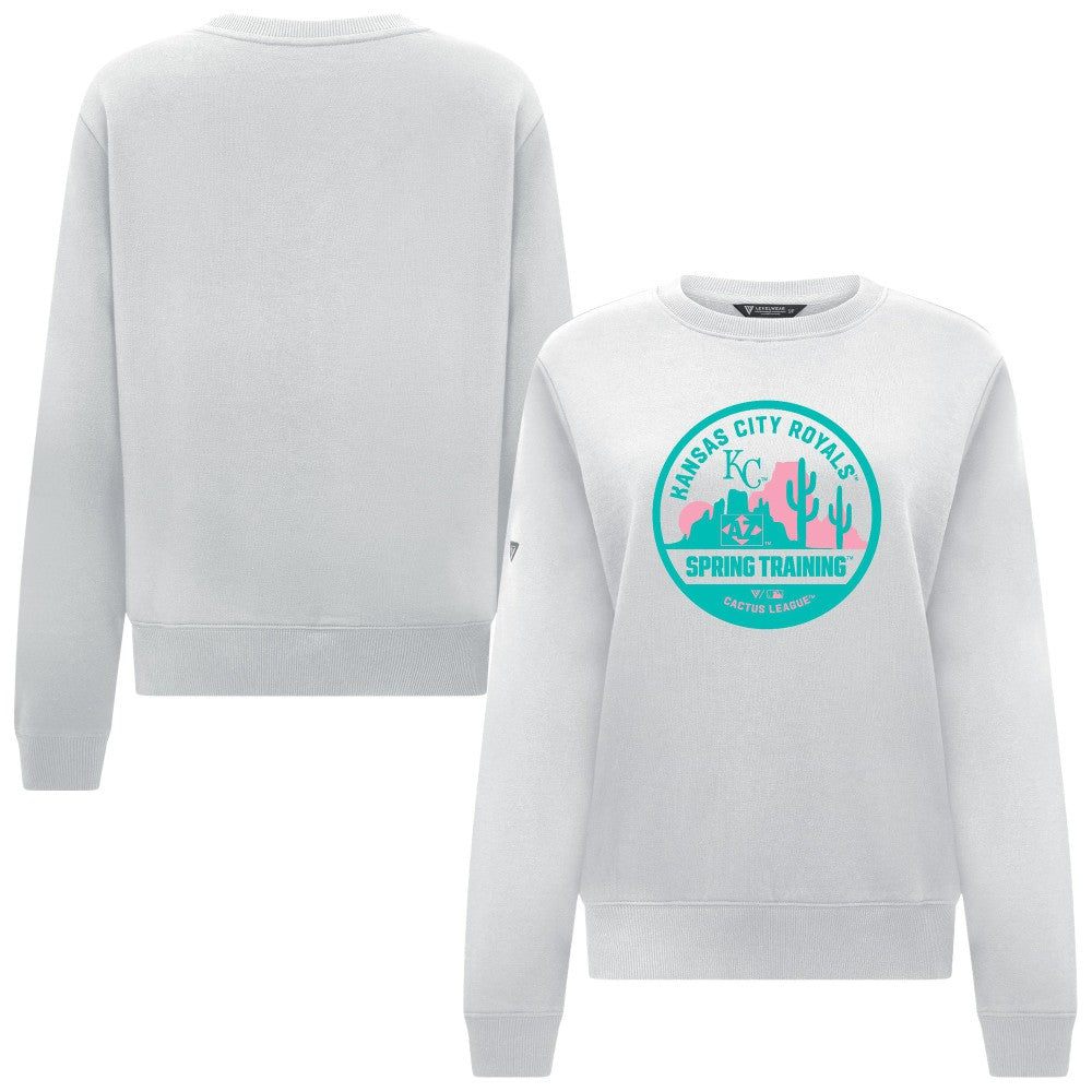 Kansas City Royals Levelwear Women's Yvette Spring Training Badge Bold Sweatshirt - MLB Sweatshirts