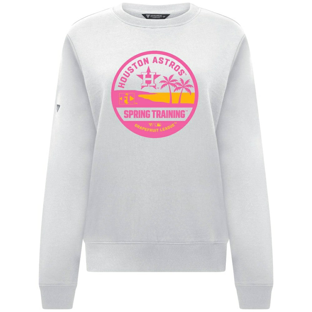 Houston Astros Levelwear Women's Yvette Spring Training Badge Bold Sweatshirt - MLB Sweatshirts