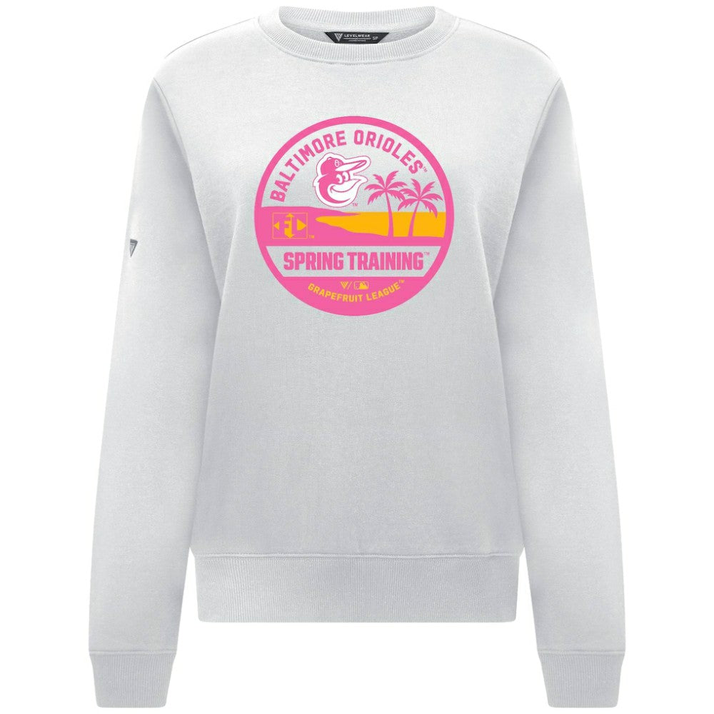 Baltimore Orioles Levelwear Women's Yvette Spring Training Badge Bold Sweatshirt - MLB Sweatshirts