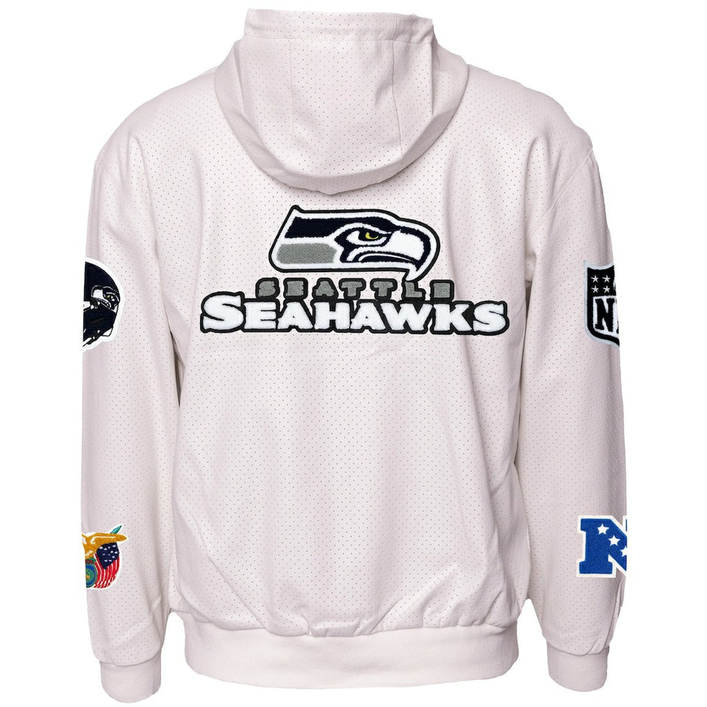 Seattle Seahawks Jeff Hamilton Vegan Leather Full-Zip Hooded Jacket | NFL Online