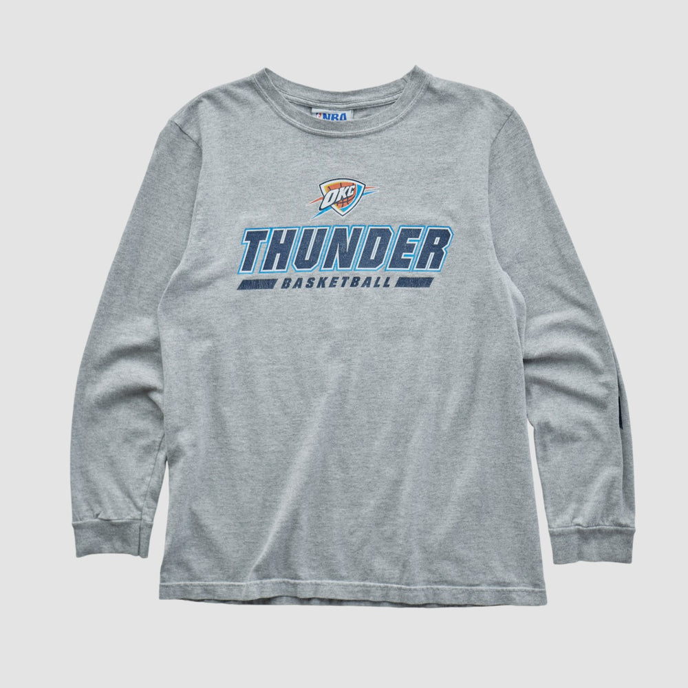 Heather Gray Oklahoma City Thunder NBA 2010s Long Sleeve T-shirt | NBA