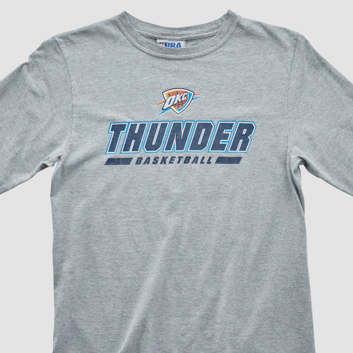 Heather Gray Oklahoma City Thunder NBA 2010s Long Sleeve T-shirt | NBA