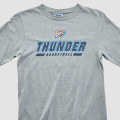 Heather Gray Oklahoma City Thunder NBA 2010s Long Sleeve T-shirt | NBA