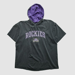 Colorado Rockies Logo 7 90s Hooded T-shirt - MLB T-shirts